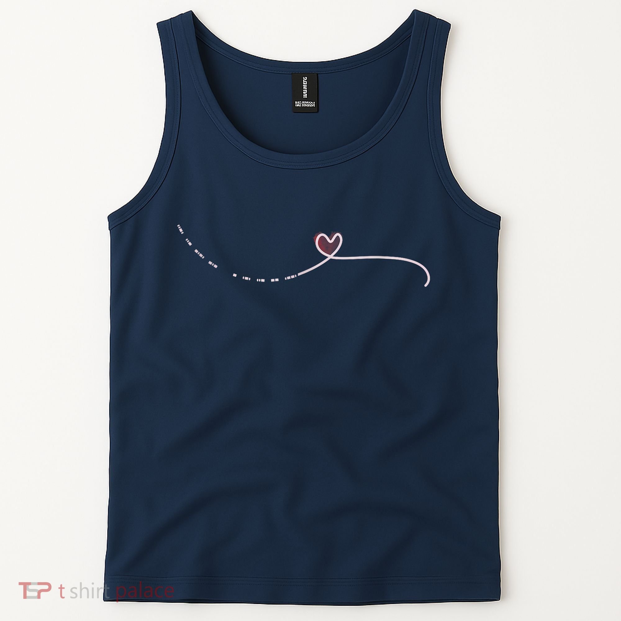 Subtle Fk Trump Morse Code Heart Antimaga Feminist Rights Tank Top