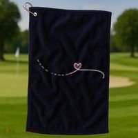Subtle Fk Trump Morse Code Heart Antimaga Feminist Rights Golf Towel thumb 1