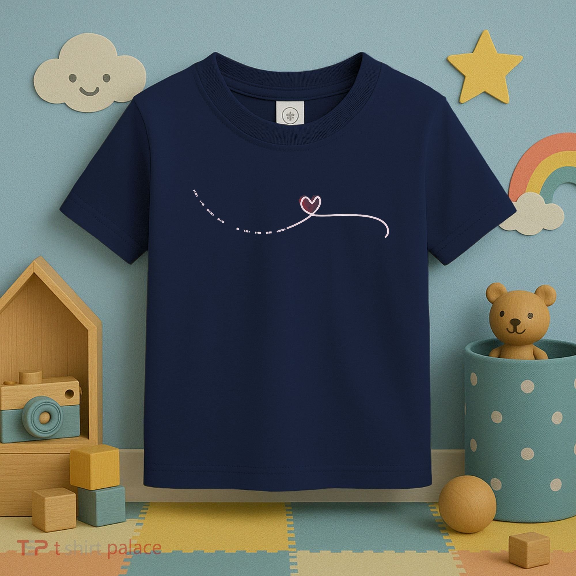 Subtle Fk Trump Morse Code Heart Antimaga Feminist Rights Toddler T-Shirt