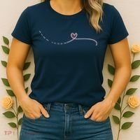 Subtle Fk Trump Morse Code Heart Antimaga Feminist Rights Women's T-Shirt thumb 2