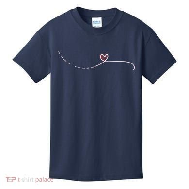 Subtle Fk Trump Morse Code Heart Antimaga Feminist Rights Kids T-Shirt