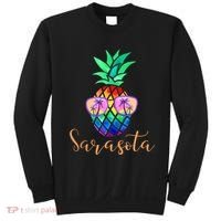 Sarasota Florida Tropical Funny Pineapple Summer Sunglasses Sweatshirt thumb 0