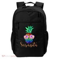 Sarasota Florida Tropical Funny Pineapple Summer Sunglasses Backpack thumb 0