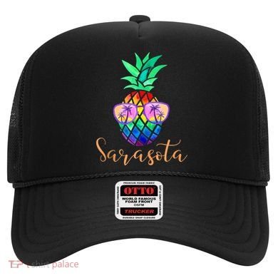 Sarasota Florida Tropical Funny Pineapple Summer Sunglasses Hat