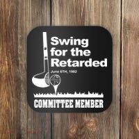 Swing For The Retarded Coaster thumb 0