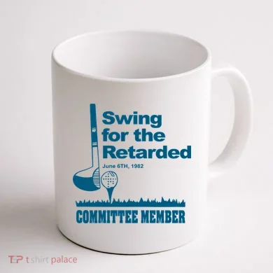 Swing For The Retarded Coffee Mug back