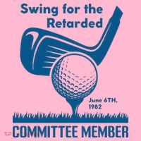 Swing For The Retarded June 6th 1982 Committee Member Coaster thumb 2