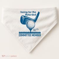 Swing For The Retarded June 6th 1982 Committee Member USA-Made Doggie Bandana thumb 0