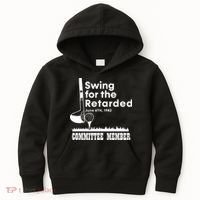 Swing For The Retarded Kids Hoodie thumb 0
