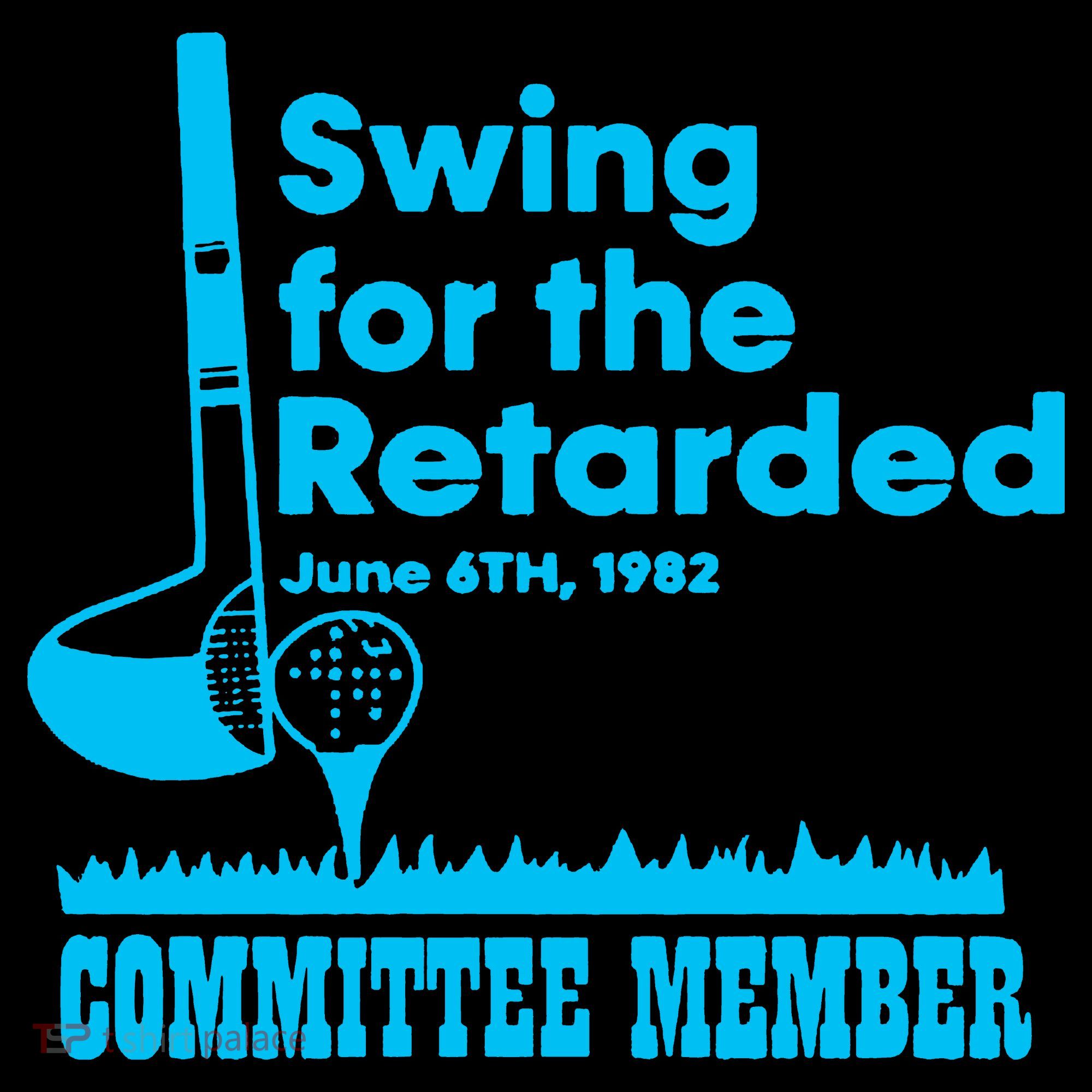 Swing For The Retarded June 6th 1982 Committee Apron
