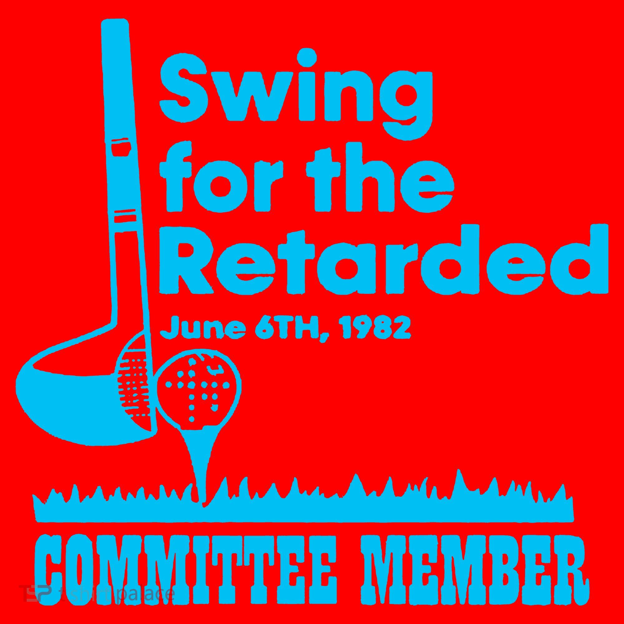 Swing For The Retarded June 6th 1982 Committee Santa Hat