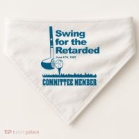 Swing For The Retarded June 6th 1982 Committee USA-Made Doggie Bandana thumb 0