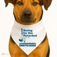 Swing For The Retarded June 6th 1982 Committee USA-Made Doggie Bandana thumb 1