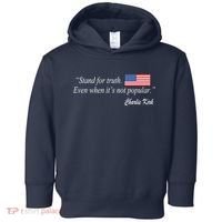 Stand For Truth Even When It's Not Popular Charlie Kirk Toddler Hoodie thumb 0
