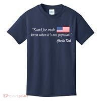 Stand For Truth Even When It's Not Popular Charlie Kirk Kids T-Shirt thumb 0
