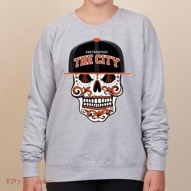 San Francisco The City Sugar Skull Women's Sweatshirt