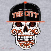 San Francisco The City Sugar Skull Women's Sweatshirt thumb 2