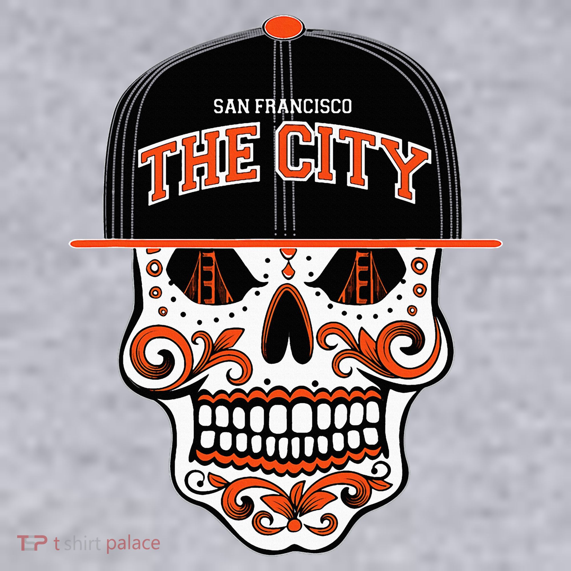 San Francisco The City Sugar Skull Women's Sweatshirt