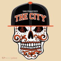 San Francisco The City Sugar Skull Tote Bag thumb 4