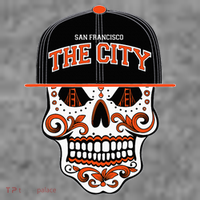 San Francisco The City Sugar Skull Toddler Hoodie thumb 2