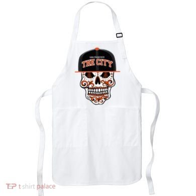 San Francisco The City Sugar Skull Apron