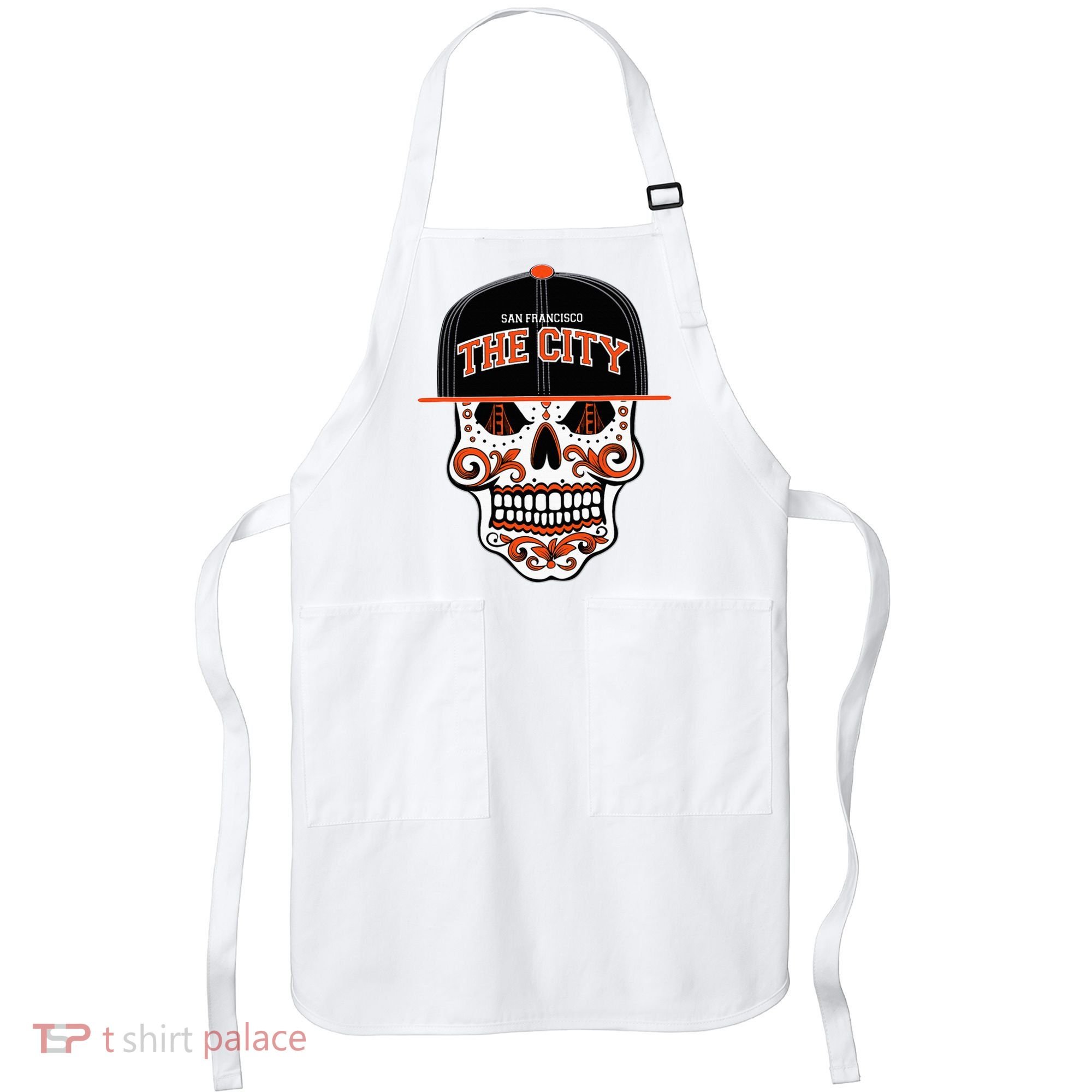 San Francisco The City Sugar Skull Apron