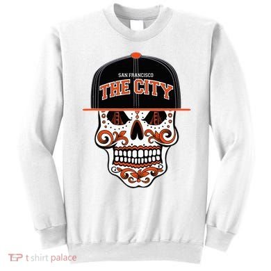 San Francisco The City Sugar Skull Sweatshirt