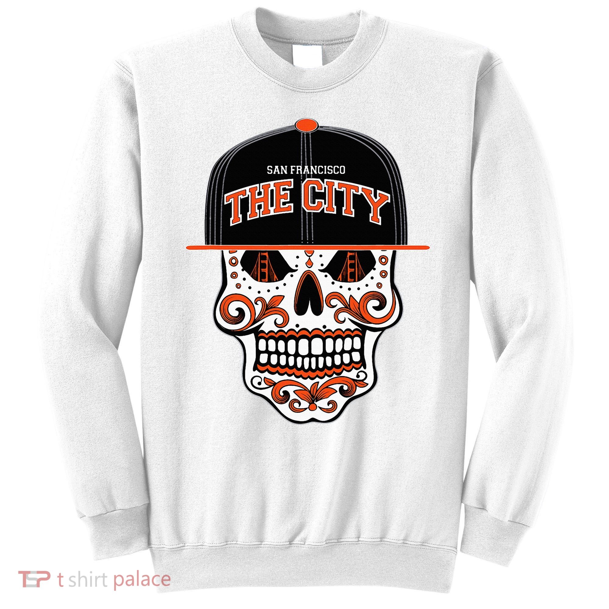 San Francisco The City Sugar Skull Sweatshirt