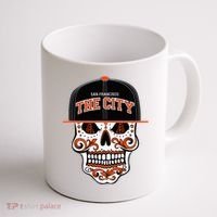 San Francisco The City Sugar Skull Coffee Mug thumb 1