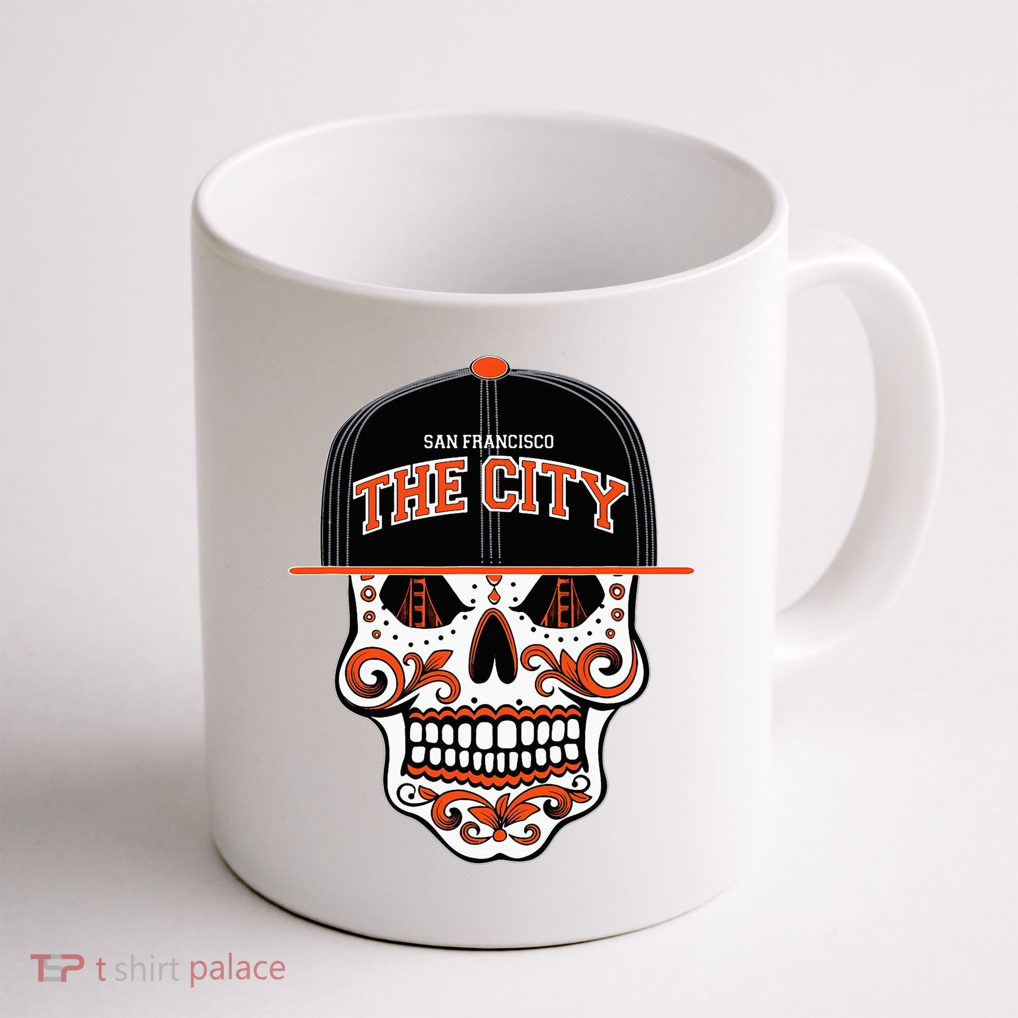 San Francisco The City Sugar Skull Coffee Mug