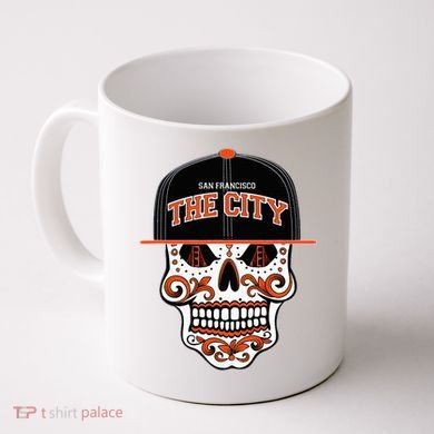 San Francisco The City Sugar Skull Coffee Mug