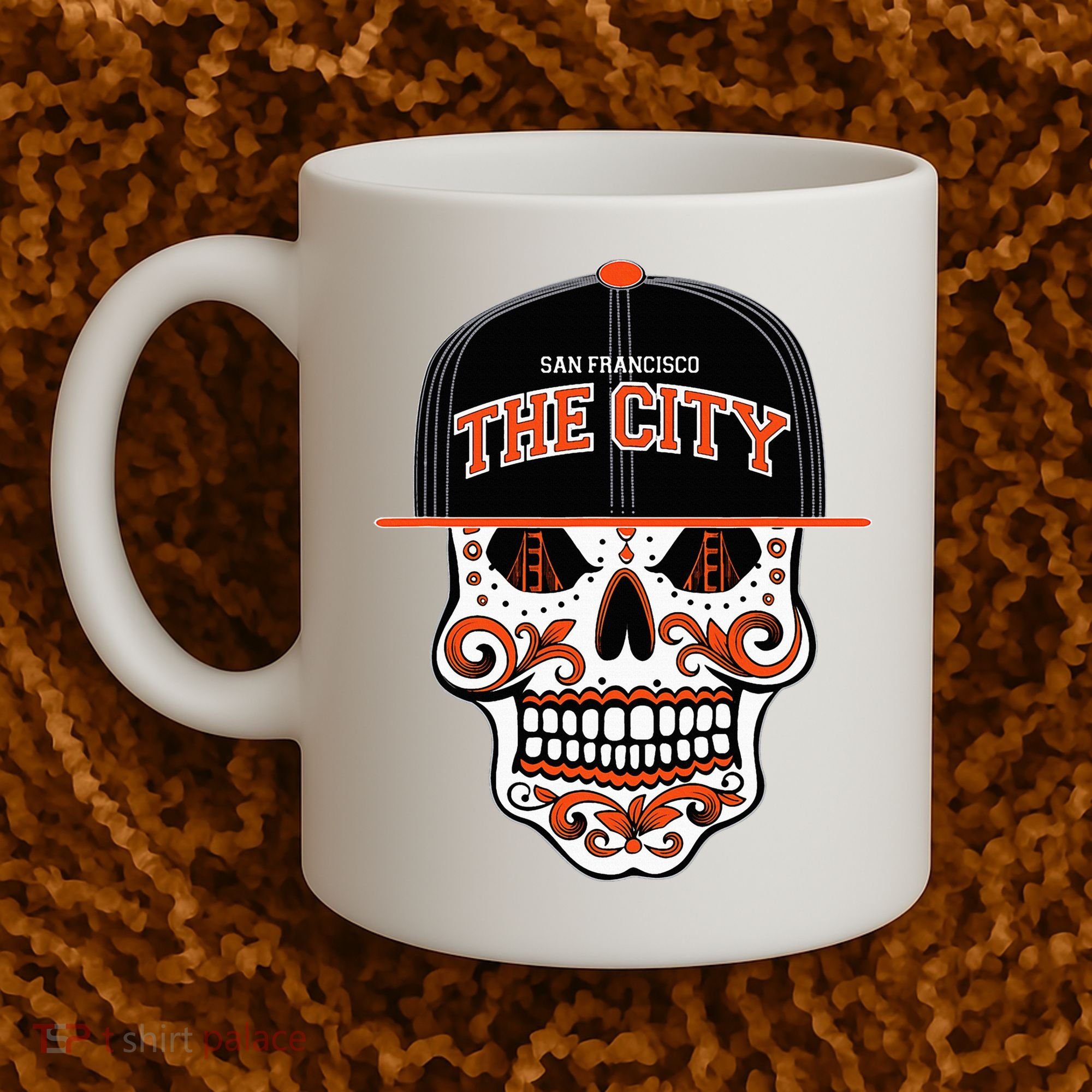 San Francisco The City Sugar Skull Coffee Mug