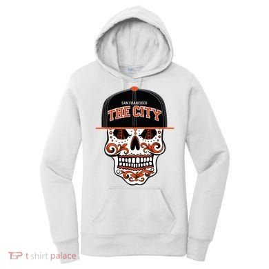San Francisco The City Sugar Skull Women's Hoodie