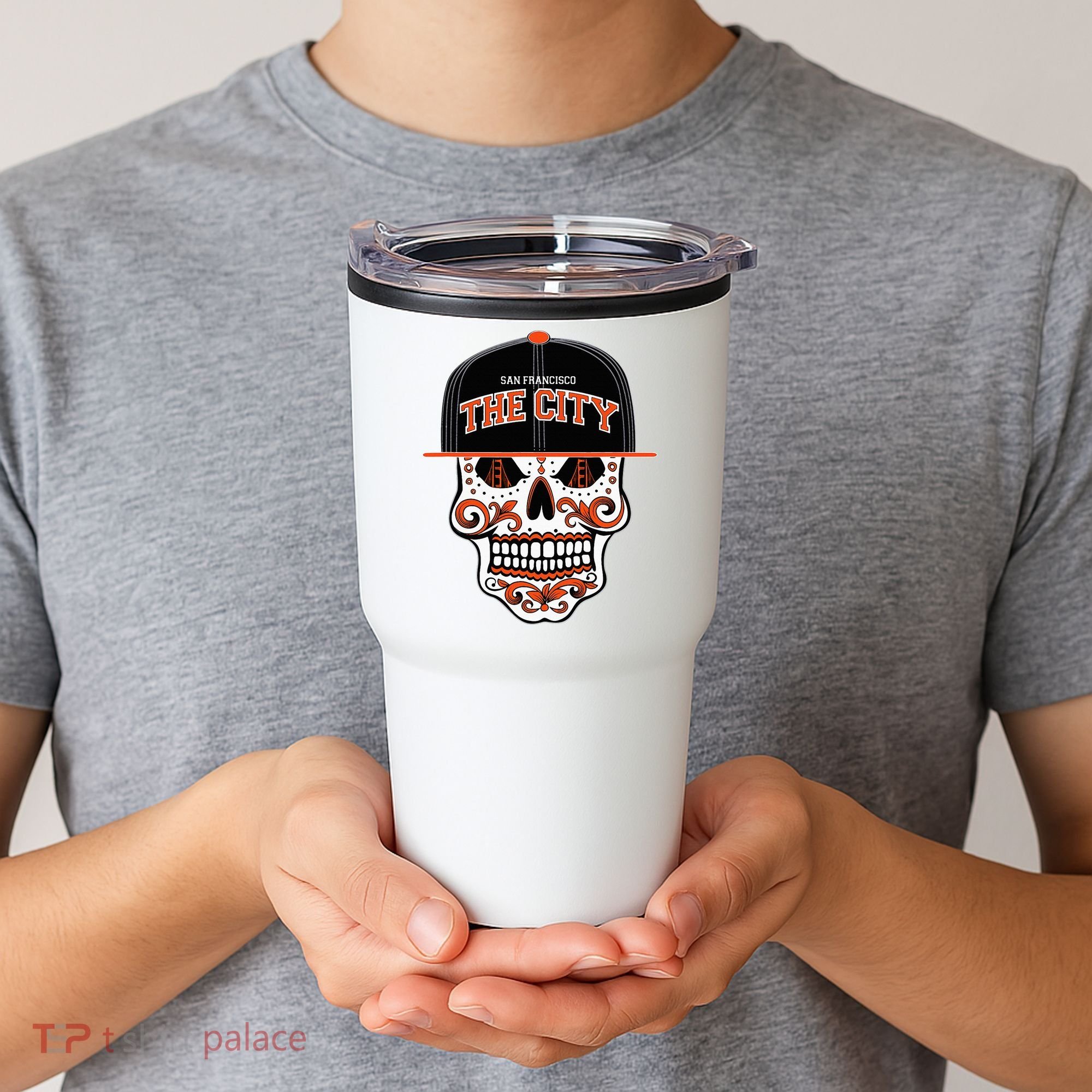 San Francisco The City Sugar Skull Tumbler