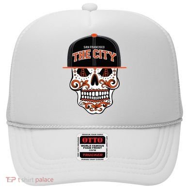 San Francisco The City Sugar Skull Hat