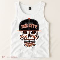 San Francisco The City Sugar Skull Tank Top thumb 2