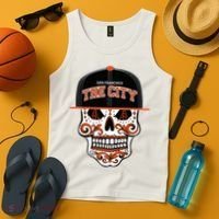 San Francisco The City Sugar Skull Tank Top thumb 4