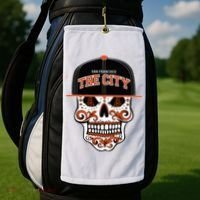 San Francisco The City Sugar Skull Golf Towel thumb 2