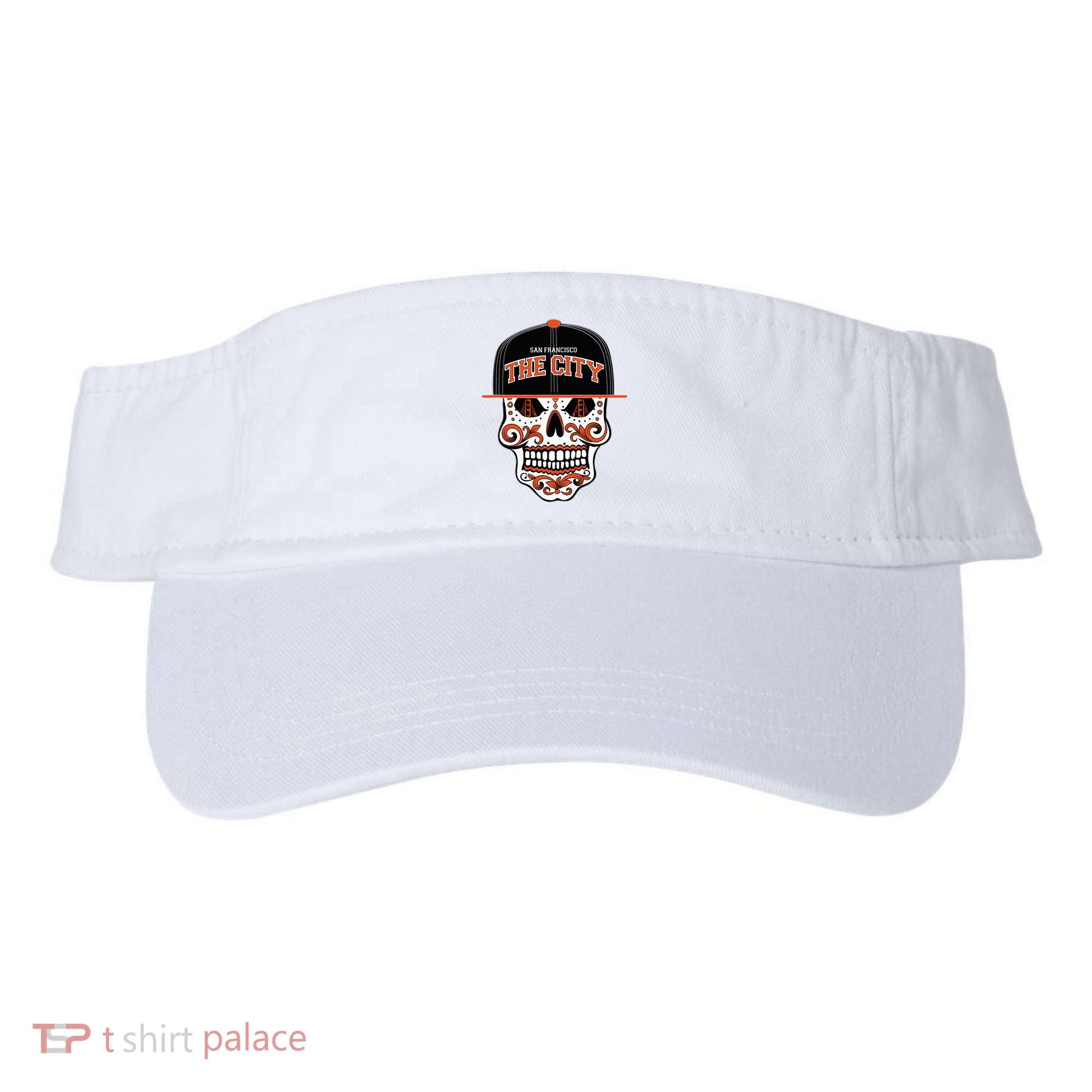 San Francisco The City Sugar Skull Visor