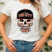 San Francisco The City Sugar Skull Women's T-Shirt thumb 2
