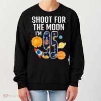 Shoot For The Moon 95th Birthday Outer Space I'M 95 Year Women's Sweatshirt thumb 0