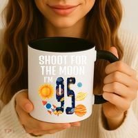 Shoot For The Moon 95th Birthday Outer Space I'M 95 Year Coffee Mug thumb 3
