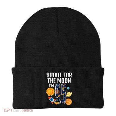 Shoot For The Moon 95th Birthday Outer Space I'M 95 Year Beanie