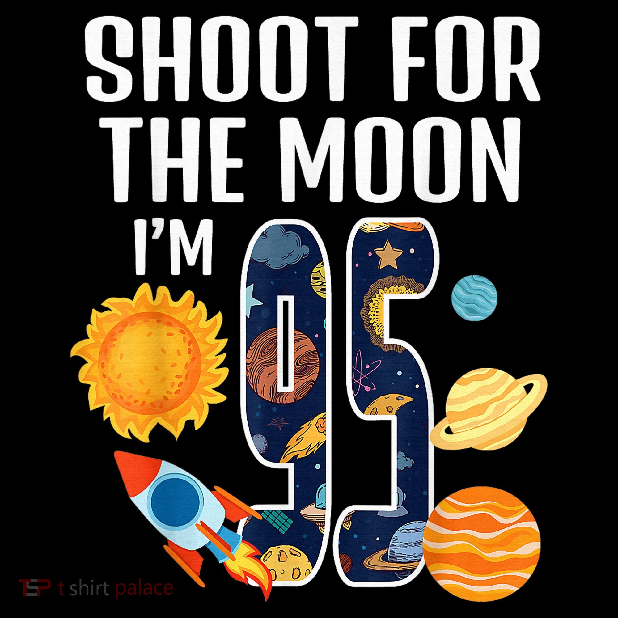 Shoot For The Moon 95th Birthday Outer Space I'M 95 Year Baby Bodysuit