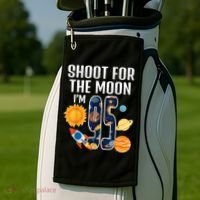 Shoot For The Moon 95th Birthday Outer Space I'M 95 Year Golf Towel thumb 2