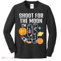 Shoot For The Moon 95th Birthday Outer Space I'M 95 Year Kids Long Sleeve Shirt thumb 0