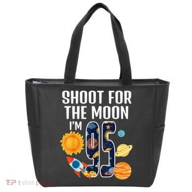 Shoot For The Moon 95th Birthday Outer Space I'M 95 Year Tote Bag