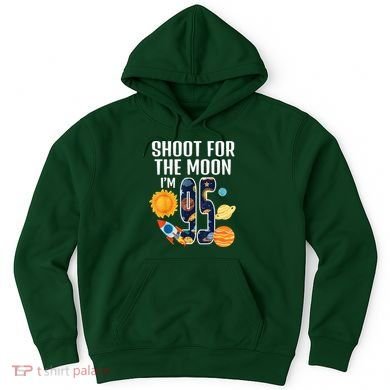Shoot For The Moon 95th Birthday Outer Space I'M 95 Year Hoodie