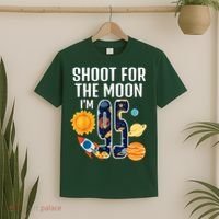 Shoot For The Moon 95th Birthday Outer Space I'M 95 Year T-Shirt thumb 2