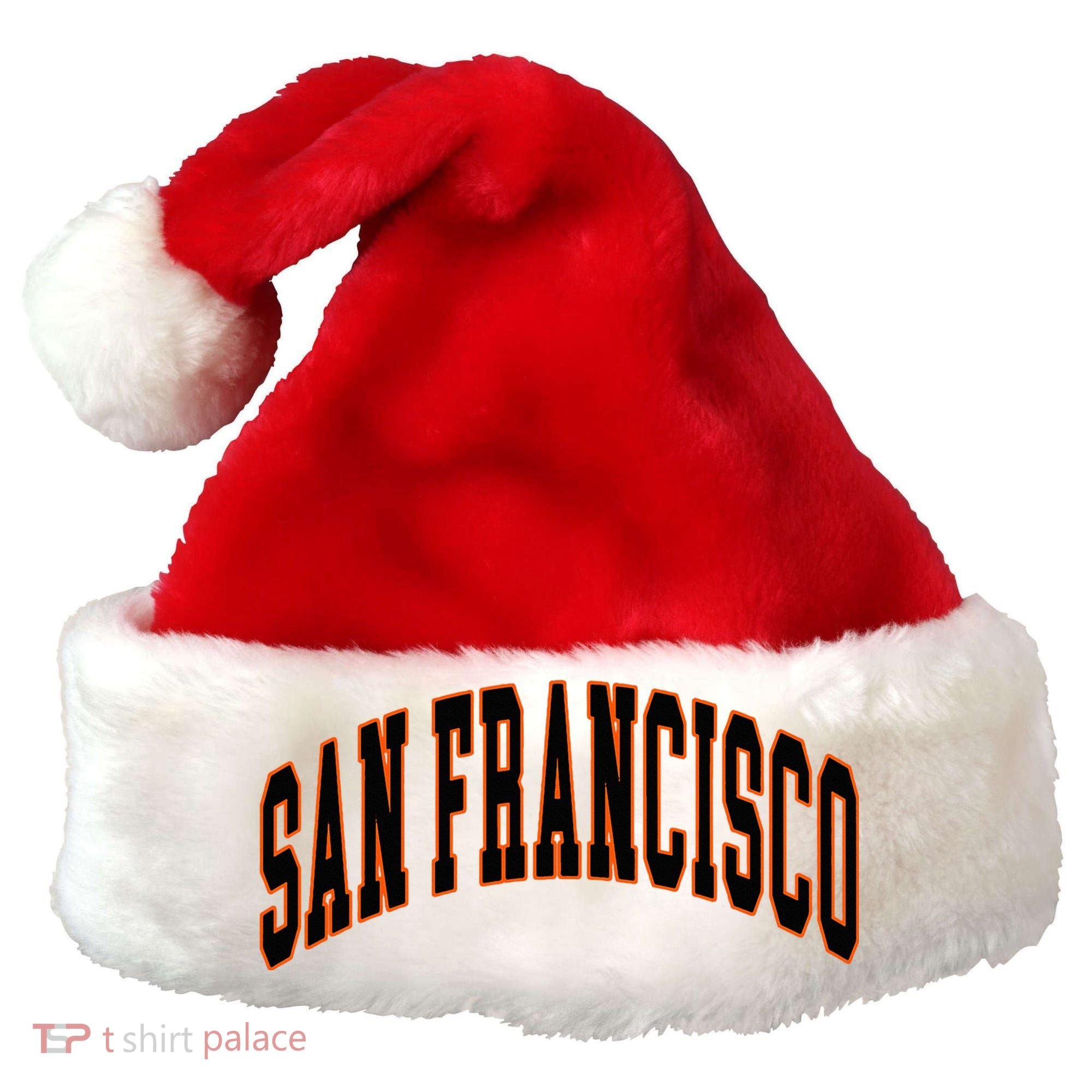 San Francisco Text Santa Hat